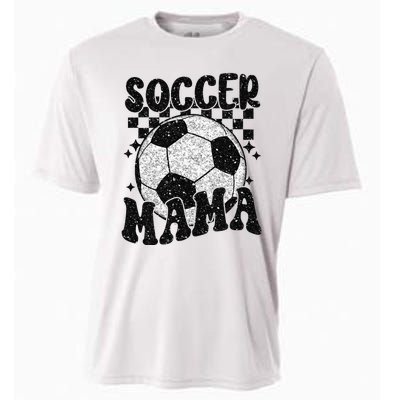 Checkered Soccer Mama Retro Soccer Mom Soccer Season Cooling Performance Crew T-Shirt