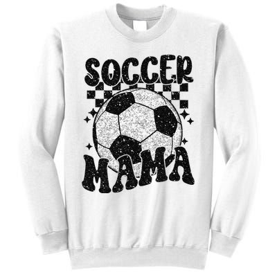 Checkered Soccer Mama Retro Soccer Mom Soccer Season Sweatshirt