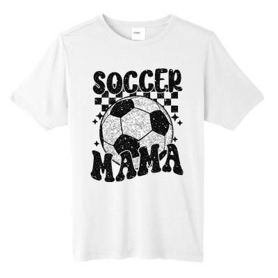 Checkered Soccer Mama Retro Soccer Mom Soccer Season Tall Fusion ChromaSoft Performance T-Shirt