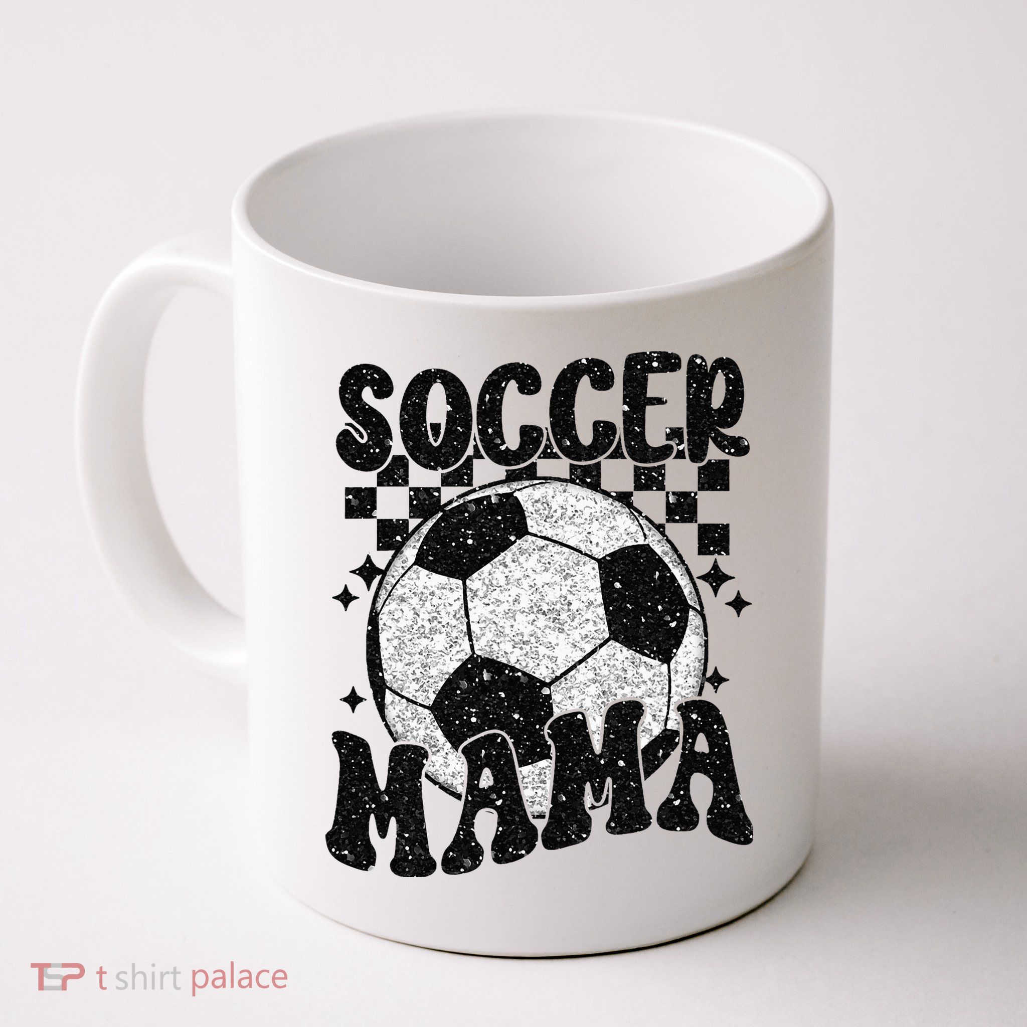 Checkered Soccer Mama Retro Soccer Mom Soccer Season Mug