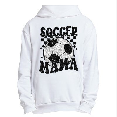 Checkered Soccer Mama Retro Soccer Mom Soccer Season Urban Pullover Hoodie