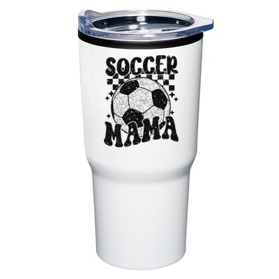 Checkered Soccer Mama Retro Soccer Mom Soccer Season Tumbler
