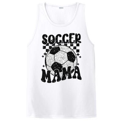 Checkered Soccer Mama Retro Soccer Mom Soccer Season PosiCharge Competitor Tank