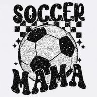 Checkered Soccer Mama Retro Soccer Mom Soccer Season Toddler T-Shirt