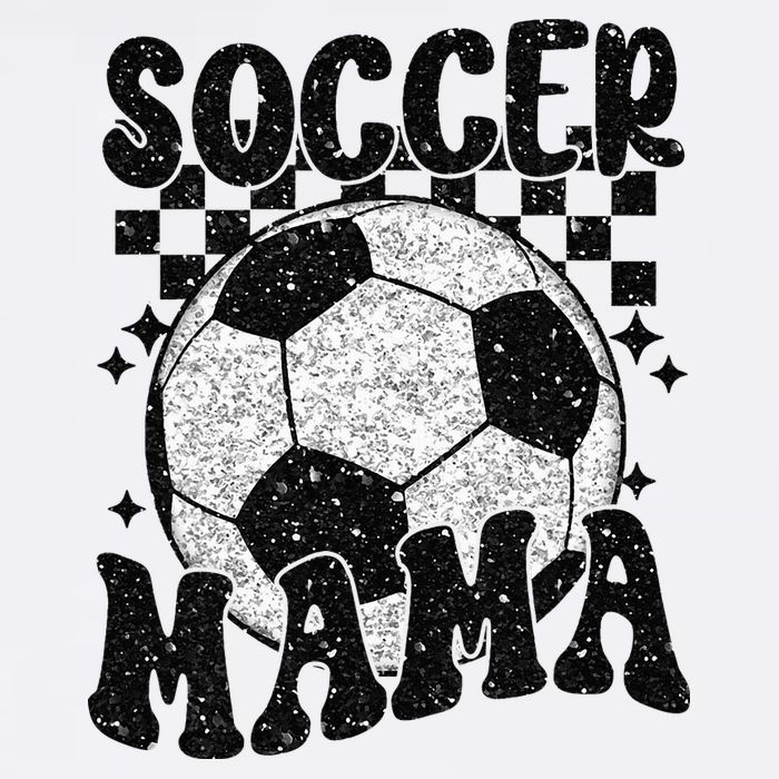 Checkered Soccer Mama Retro Soccer Mom Soccer Season Toddler T-Shirt