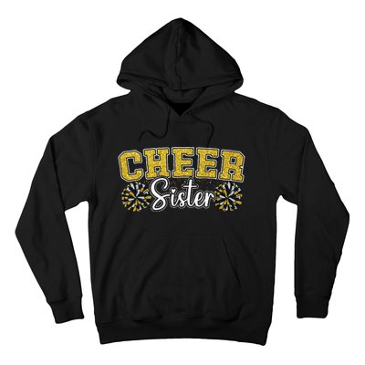 Cheer Sister My Favorite Cheerleader Calls Me Sisters Yellow Hoodie