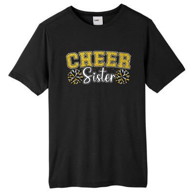 Cheer Sister My Favorite Cheerleader Calls Me Sisters Yellow Tall Fusion ChromaSoft Performance T-Shirt