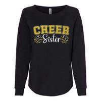 Cheer Sister My Favorite Cheerleader Calls Me Sisters Yellow Womens California Wash Sweatshirt