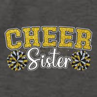 Cheer Sister My Favorite Cheerleader Calls Me Sisters Yellow Vector Backpack