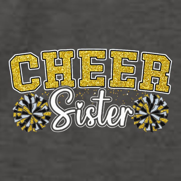 Cheer Sister My Favorite Cheerleader Calls Me Sisters Yellow Vector Backpack