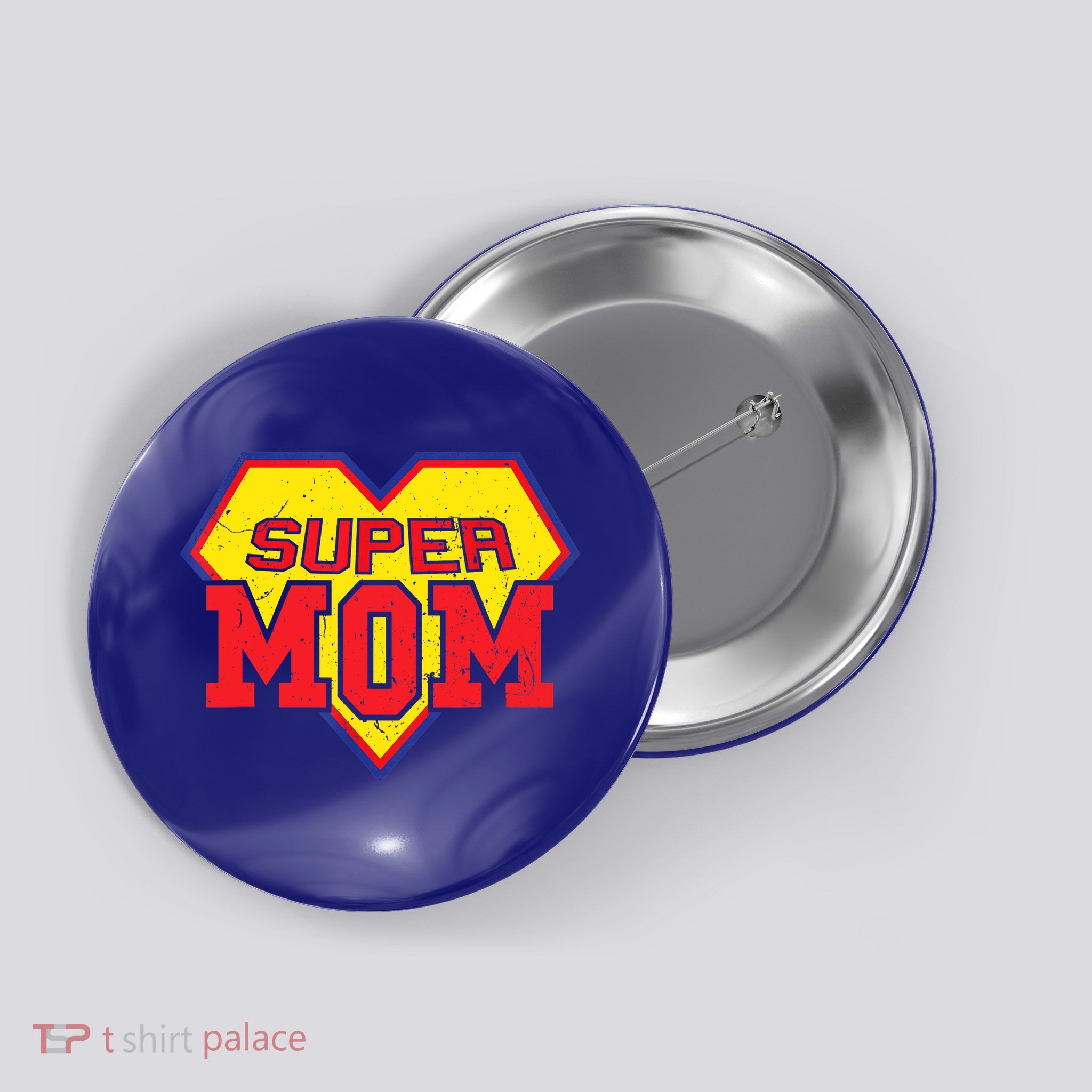 Cool Super Mom Gift Funny Superhero Mother's Day Gift Button