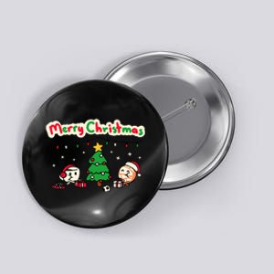 Coffee & Shell Merry Christmas Christmas Button