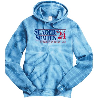 Corey Seager & Marcus Semien 24 Texas Baseball Tie Dye Hoodie