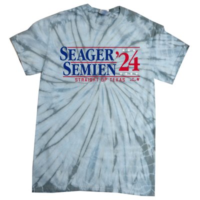 Corey Seager & Marcus Semien 24 Texas Baseball Tie-Dye T-Shirt