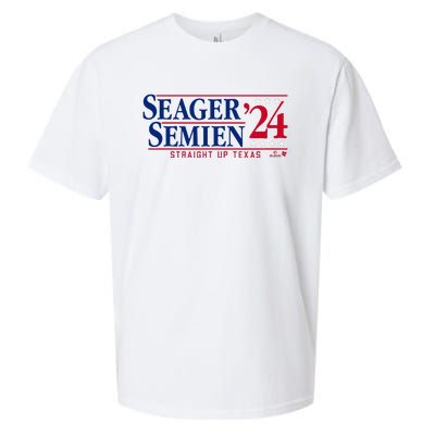 Corey Seager & Marcus Semien 24 Texas Baseball Sueded Cloud Jersey T-Shirt