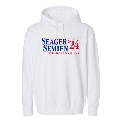 Corey Seager & Marcus Semien 24 Texas Baseball Garment-Dyed Fleece Hoodie