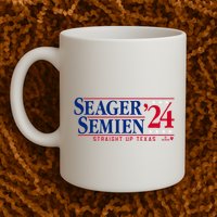 Corey Seager & Marcus Semien 24 Texas Baseball Mug