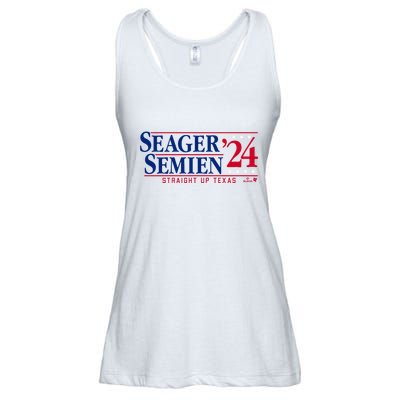 Corey Seager & Marcus Semien 24 Texas Baseball Ladies Essential Flowy Tank