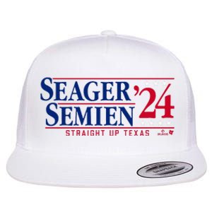 Corey Seager & Marcus Semien 24 Texas Baseball Flat Bill Trucker Hat