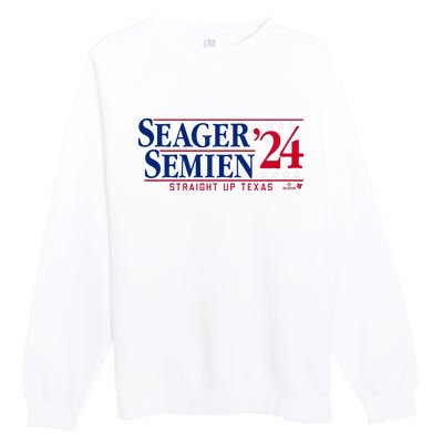 Corey Seager & Marcus Semien 24 Texas Baseball Premium Crewneck Sweatshirt