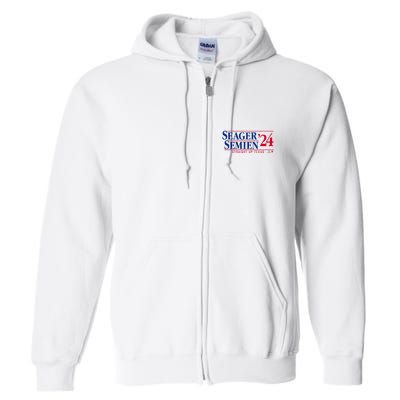 Corey Seager & Marcus Semien 24 Texas Baseball Full Zip Hoodie