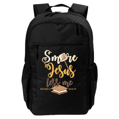 Christian Smore More Jesus Less Me Camping Chocolate Dessert Backpack