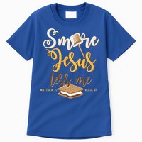 Christian Smore More Jesus Less Me Camping Chocolate Dessert Tall T-Shirt