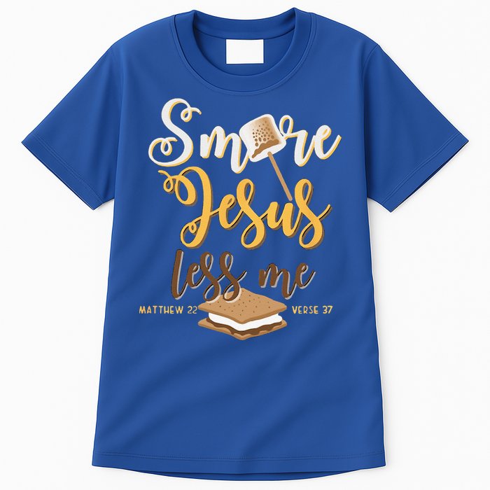 Christian Smore More Jesus Less Me Camping Chocolate Dessert Tall T-Shirt