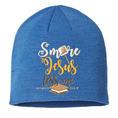 Christian Smore More Jesus Less Me Camping Chocolate Dessert Sustainable Beanie