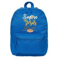 Christian Smore More Jesus Less Me Camping Chocolate Dessert 16 in Basic Backpack