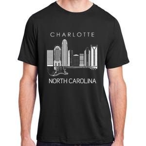 Charlotte Souvenir Men North Carolina Souvenir Music Guitar Adult ChromaSoft Performance T-Shirt