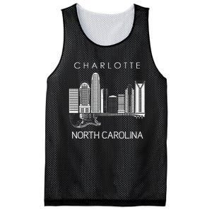 Charlotte Souvenir Men North Carolina Souvenir Music Guitar Mesh Reversible Basketball Jersey Tank