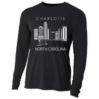 Charlotte Souvenir Men North Carolina Souvenir Music Guitar Cooling Performance Long Sleeve Crew