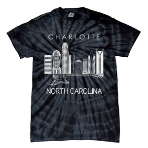 Charlotte Souvenir Men North Carolina Souvenir Music Guitar Tie-Dye T-Shirt