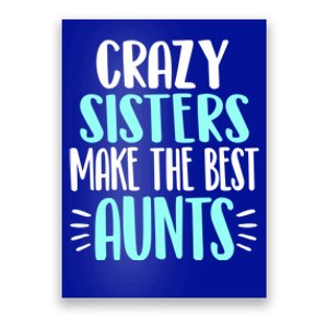 Crazy Sisters Make The Best Aunts Funny Sister Auntie Gift Poster