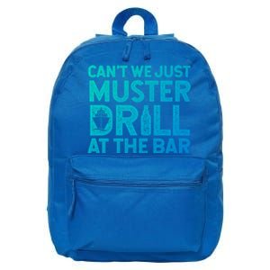 Cruise Ship Muster Drill Funny Drunk Cruise Great Gift 16 in Basic Backpack