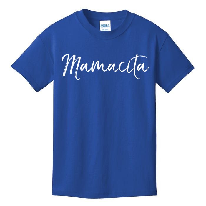 Cute Spanish Mother's Day Gift En Español Quote Mamacita Gift Kids T-Shirt