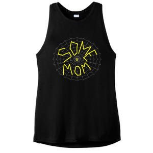 CharlotteS Some Mom Spider Web Ladies PosiCharge Tri-Blend Wicking Tank