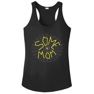 CharlotteS Some Mom Spider Web Ladies PosiCharge Competitor Racerback Tank