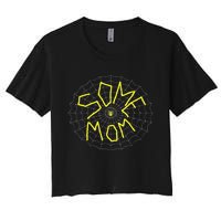 CharlotteS Some Mom Spider Web Women's Crop Top Tee