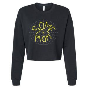 CharlotteS Some Mom Spider Web Cropped Pullover Crew