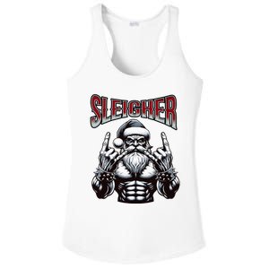 Chistmas Sleigher, Metal Santa  Ladies PosiCharge Competitor Racerback Tank