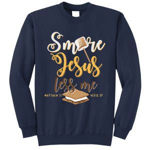 Christian Smore More Jesus Less Me Camping Chocolate Dessert Sweatshirt