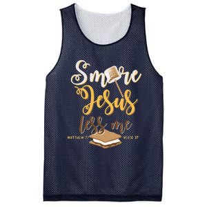 Christian Smore More Jesus Less Me Camping Chocolate Dessert Mesh Reversible Basketball Jersey Tank