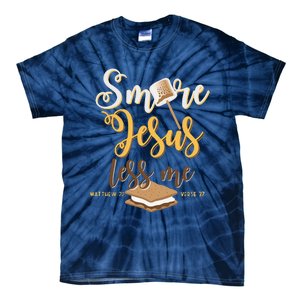 Christian Smore More Jesus Less Me Camping Chocolate Dessert Tie-Dye T-Shirt