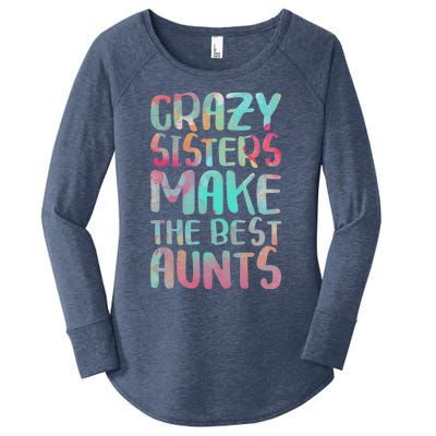 Crazy Sisters Make The Best Aunts Cute Gift Auntie Gift Women's Perfect Tri Tunic Long Sleeve Shirt