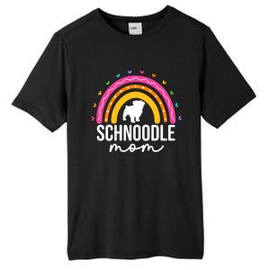 Cute Schnoodle Mom Schnoodle Dog Lover Mom Rainbow Gift Tall Fusion ChromaSoft Performance T-Shirt