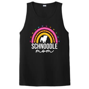 Cute Schnoodle Mom Schnoodle Dog Lover Mom Rainbow Gift PosiCharge Competitor Tank