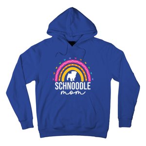 Cute Schnoodle Mom Schnoodle Dog Lover Mom Rainbow Gift Hoodie