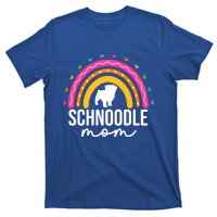 Cute Schnoodle Mom Schnoodle Dog Lover Mom Rainbow Gift T-Shirt